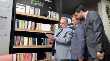 Talas Belediye binasında kütüphane hizmete girdi