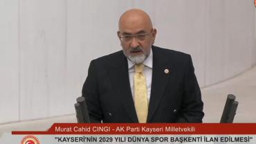 Cıngı Meclis'te konuştu: "Kurban olduğum verdikçe veriyor"