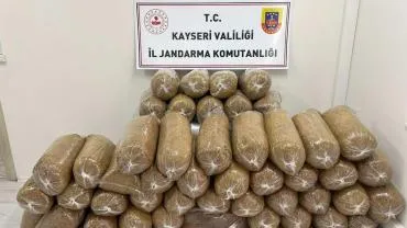 Yahyalı'da kaçak tütün ele geçirildi