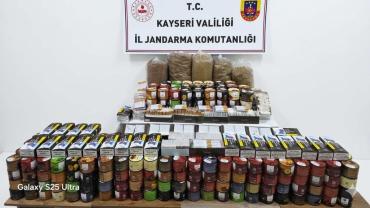 Yahyalı'da kaçak tütün operasyonu
