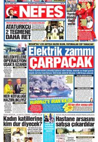 Nefes Gazetesi Gazete Manşeti