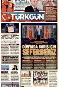 Türkgün Gazetesi Gazete Manşeti
