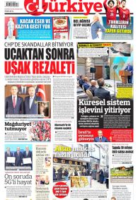 Türkiye Gazetesi Gazete Manşeti
